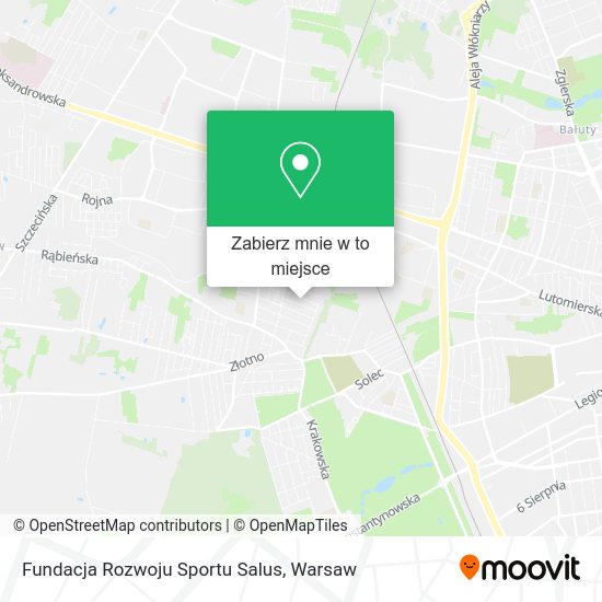 Mapa Fundacja Rozwoju Sportu Salus