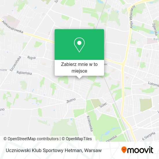 Mapa Uczniowski Klub Sportowy Hetman