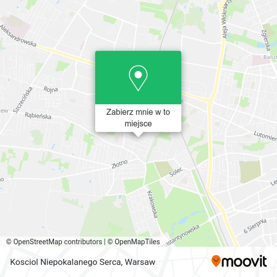 Mapa Kosciol Niepokalanego Serca