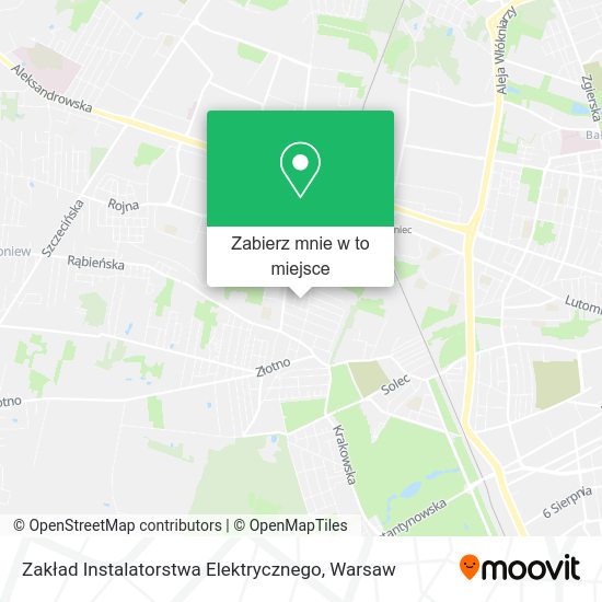 Mapa Zakład Instalatorstwa Elektrycznego