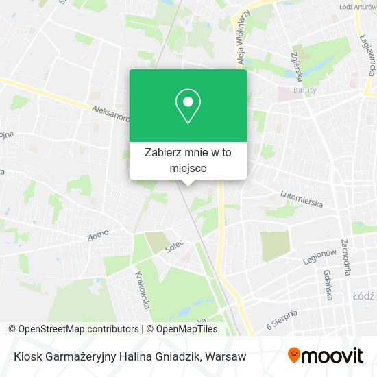 Mapa Kiosk Garmażeryjny Halina Gniadzik