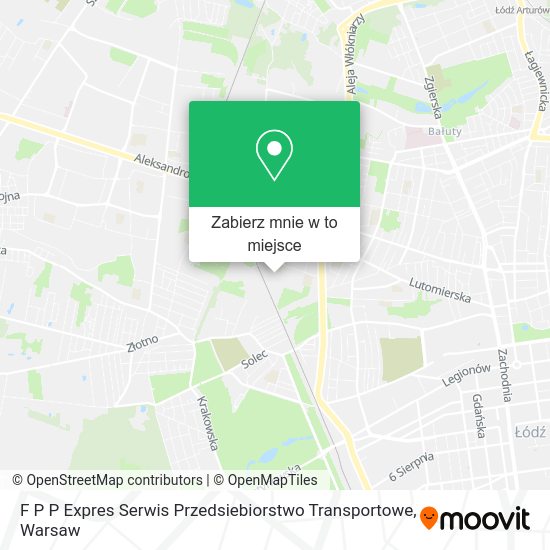 Mapa F P P Expres Serwis Przedsiebiorstwo Transportowe