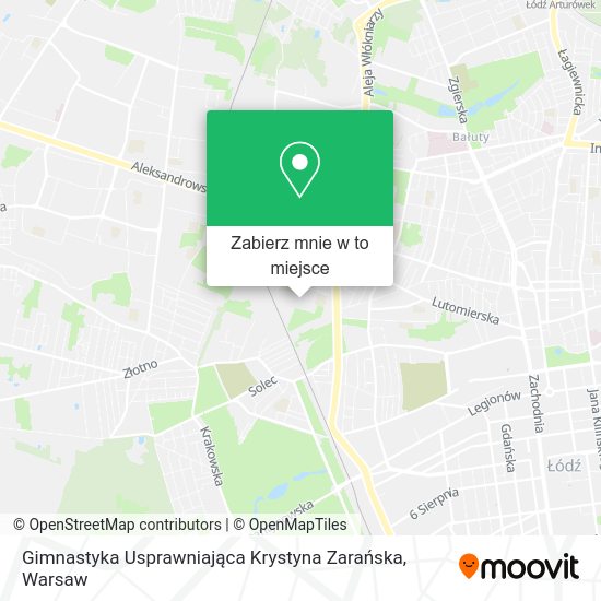 Mapa Gimnastyka Usprawniająca Krystyna Zarańska