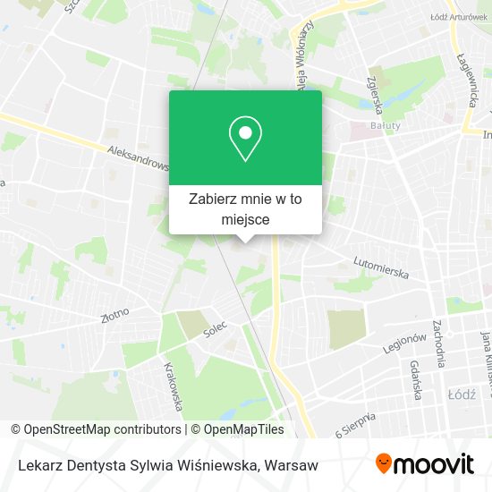 Mapa Lekarz Dentysta Sylwia Wiśniewska