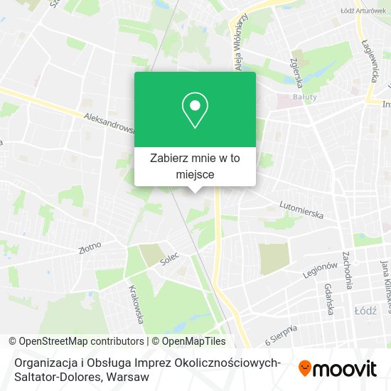 Mapa Organizacja i Obsługa Imprez Okolicznościowych-Saltator-Dolores