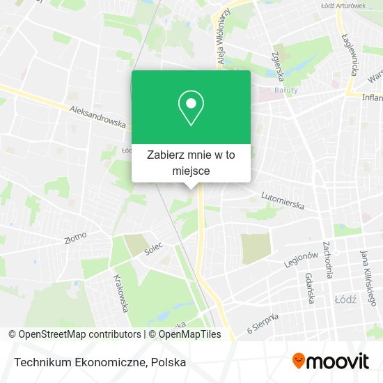 Mapa Technikum Ekonomiczne