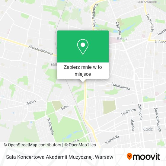 Mapa Sala Koncertowa Akademii Muzycznej