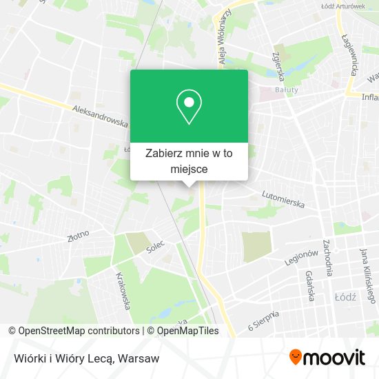 Mapa Wiórki i Wióry Lecą