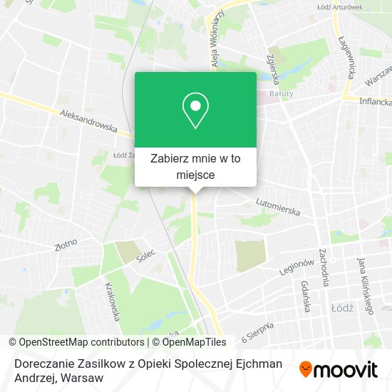 Mapa Doreczanie Zasilkow z Opieki Spolecznej Ejchman Andrzej