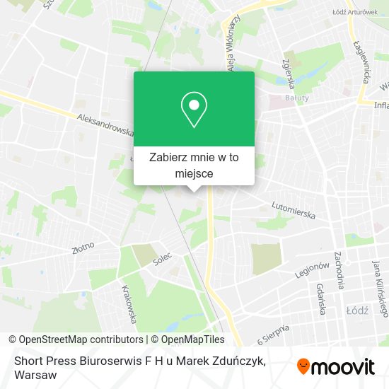 Mapa Short Press Biuroserwis F H u Marek Zduńczyk