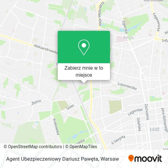 Mapa Agent Ubezpieczeniowy Dariusz Pawęta