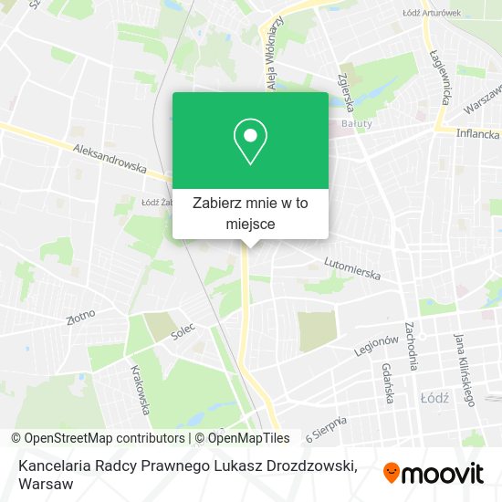 Mapa Kancelaria Radcy Prawnego Lukasz Drozdzowski