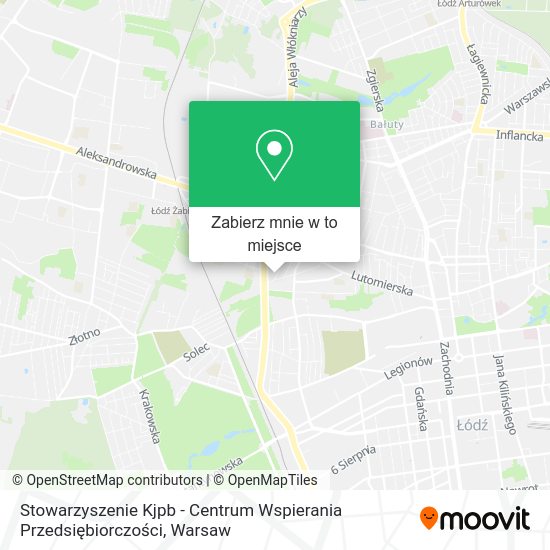 Mapa Stowarzyszenie Kjpb - Centrum Wspierania Przedsiębiorczości