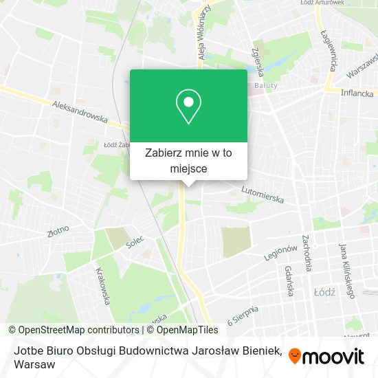 Mapa Jotbe Biuro Obsługi Budownictwa Jarosław Bieniek