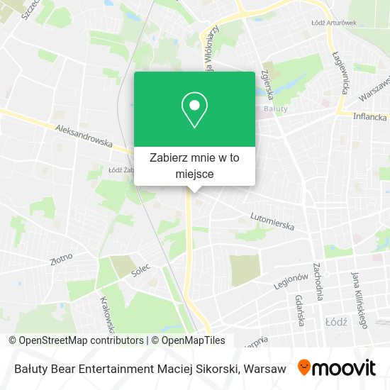 Mapa Bałuty Bear Entertainment Maciej Sikorski