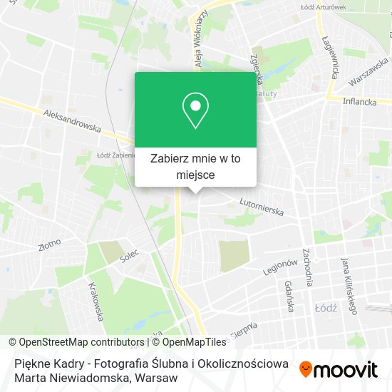 Mapa Piękne Kadry - Fotografia Ślubna i Okolicznościowa Marta Niewiadomska