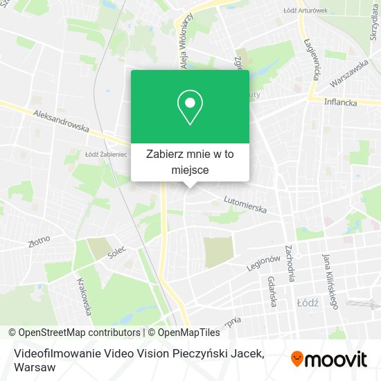 Mapa Videofilmowanie Video Vision Pieczyński Jacek