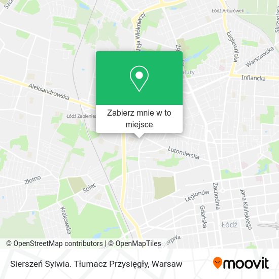 Mapa Sierszeń Sylwia. Tłumacz Przysięgły