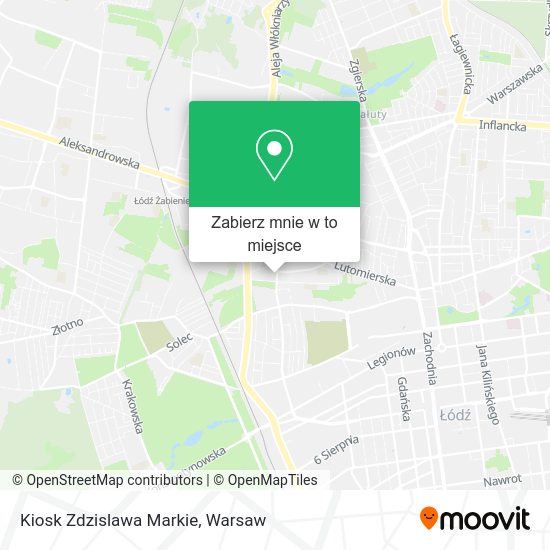 Mapa Kiosk Zdzislawa Markie