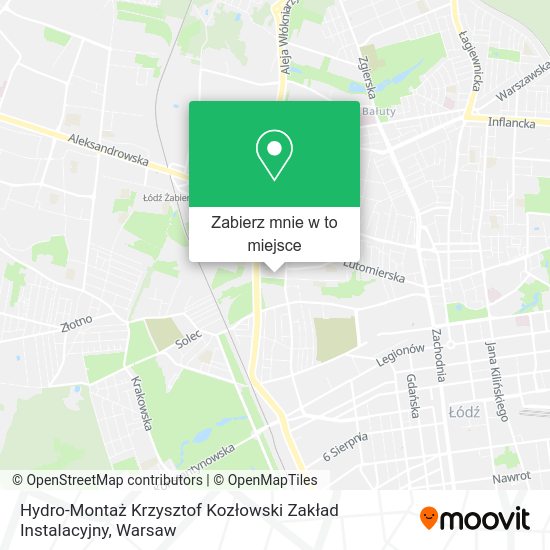 Mapa Hydro-Montaż Krzysztof Kozłowski Zakład Instalacyjny