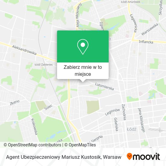 Mapa Agent Ubezpieczeniowy Mariusz Kustosik