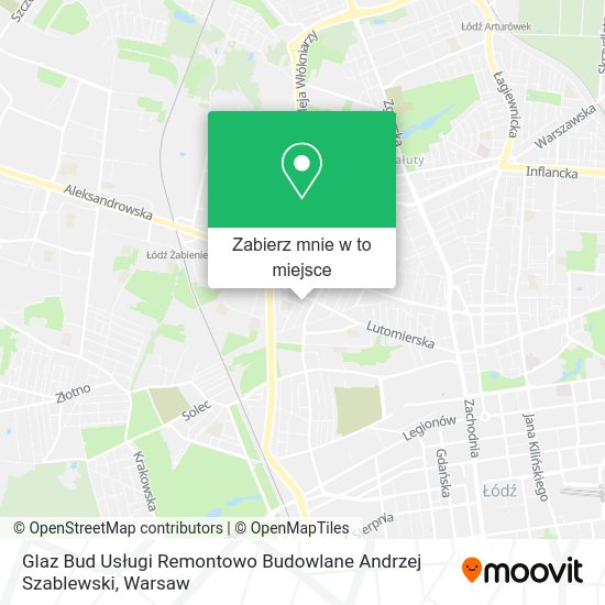 Mapa Glaz Bud Usługi Remontowo Budowlane Andrzej Szablewski