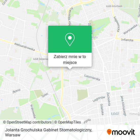 Mapa Jolanta Grochulska Gabinet Stomatologiczny