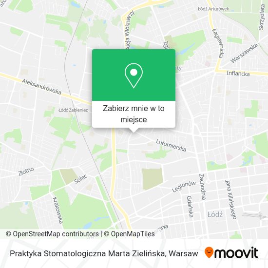 Mapa Praktyka Stomatologiczna Marta Zielińska