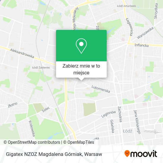 Mapa Gigatex NZOZ Magdalena Górniak