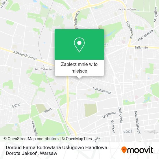 Mapa Dorbud Firma Budowlana Usługowo Handlowa Dorota Jaksoń