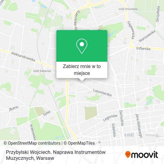 Mapa Przybylski Wojciech. Naprawa Instrumentów Muzycznych