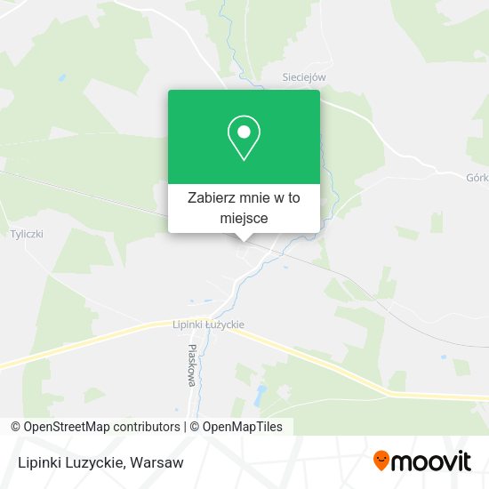 Mapa Lipinki Luzyckie