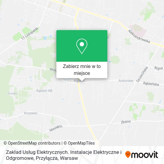 Mapa Zakład Usług Elektrycznych. Instalacje Elektryczne i Odgromowe, Przyłącza