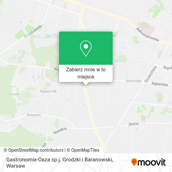 Mapa Gastronomix-Oaza sp.j. Grodzki i Baranowski