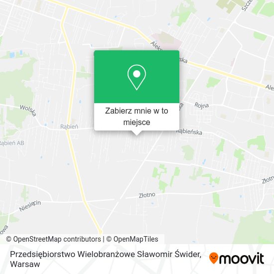 Mapa Przedsiębiorstwo Wielobranżowe Sławomir Świder