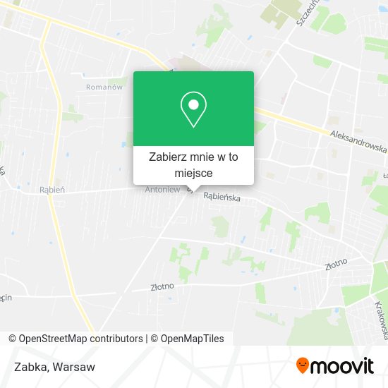 Mapa Zabka