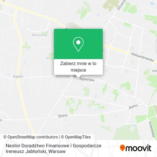 Mapa Nestor Doradztwo Finansowe i Gospodarcze Ireneusz Jabłoński