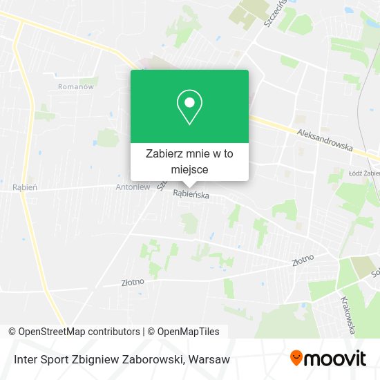 Mapa Inter Sport Zbigniew Zaborowski