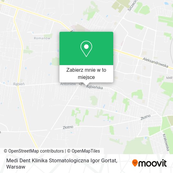 Mapa Medi Dent Klinika Stomatologiczna Igor Gortat