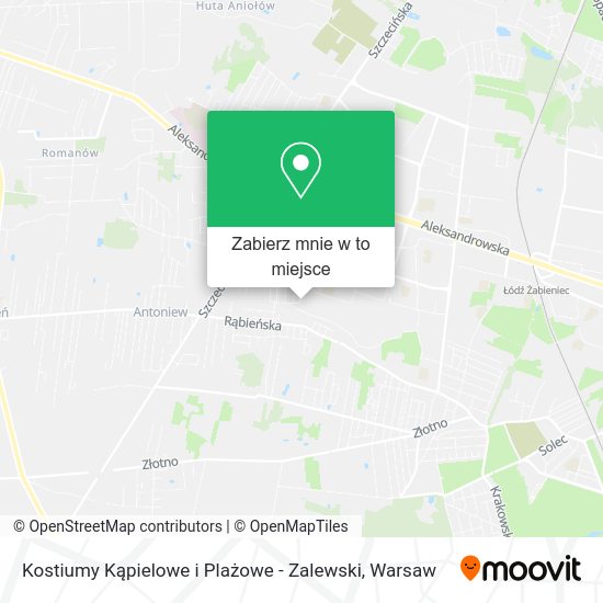 Mapa Kostiumy Kąpielowe i Plażowe - Zalewski