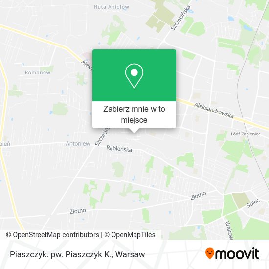 Mapa Piaszczyk. pw. Piaszczyk K.