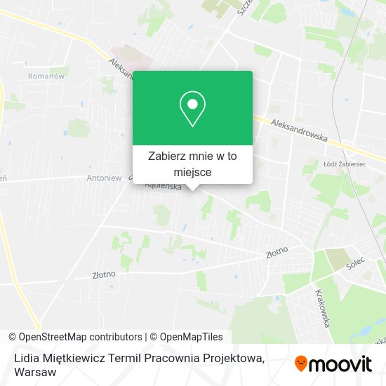 Mapa Lidia Miętkiewicz Termil Pracownia Projektowa