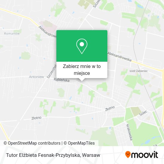 Mapa Tutor Elżbieta Fesnak-Przybylska