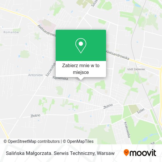 Mapa Salińska Małgorzata. Serwis Techniczny