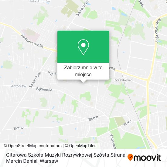 Mapa Gitarowa Szkoła Muzyki Rozrywkowej Szósta Struna Marcin Daniel