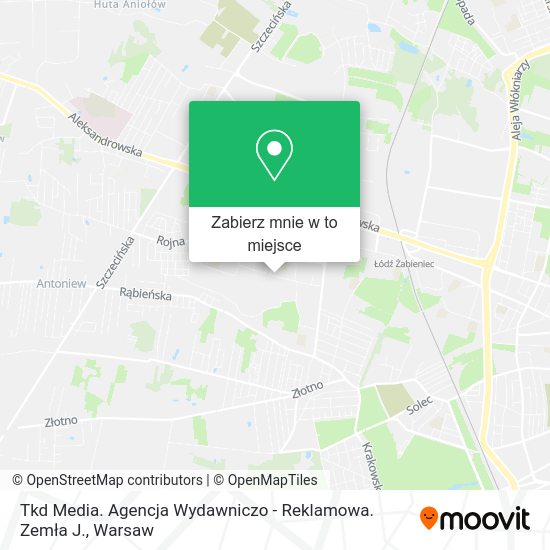 Mapa Tkd Media. Agencja Wydawniczo - Reklamowa. Zemła J.