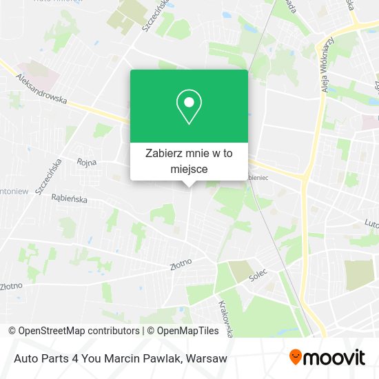 Mapa Auto Parts 4 You Marcin Pawlak