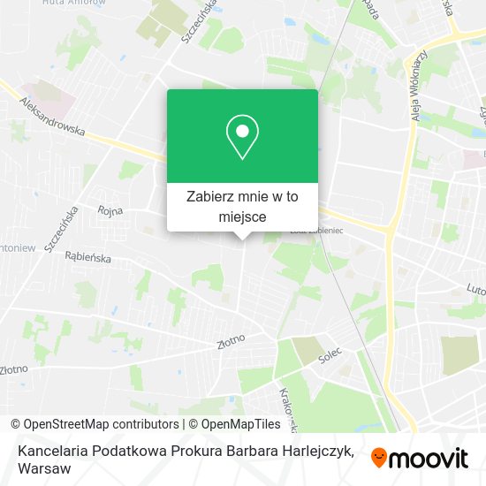 Mapa Kancelaria Podatkowa Prokura Barbara Harlejczyk