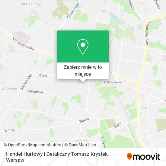 Mapa Handel Hurtowy i Detaliczny Tomasz Krystek