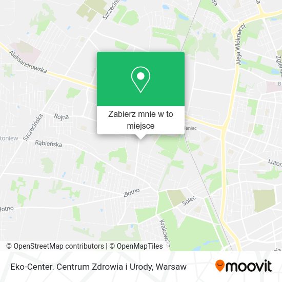 Mapa Eko-Center. Centrum Zdrowia i Urody